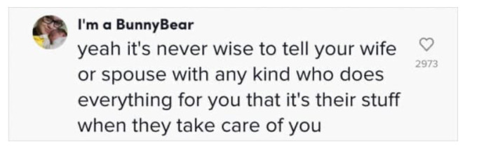 Couples should just learn to be kind to each other and offer assistance when needed.