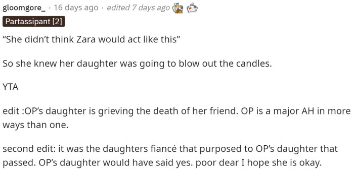 This comment provided us with a little more information on this situation, which was posted in the comments by OP explaining the situation with his daughter.