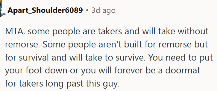 OP needs to put her foot down.