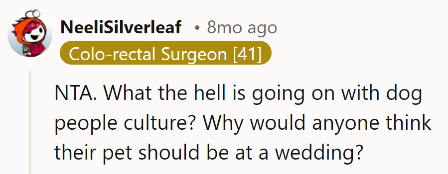 Wedding bells, not doggy bells! NTA. Canine + Cake = Chaos.