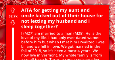 Man Gets Aunt and Uncle Evicted From His Dad's House After They Refused to Allow Him and His Husband to Sleep Together
