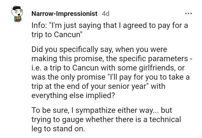 Trying to gauge whether there is a technical leg to stand on