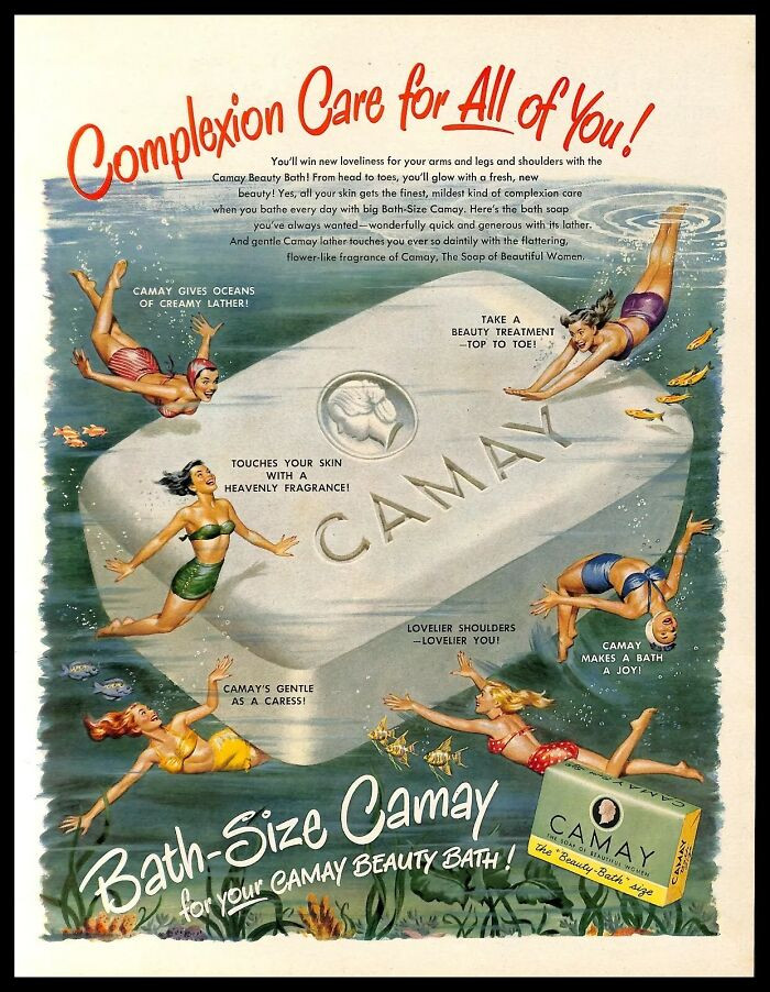 1950, Camay Bath Size Soap
