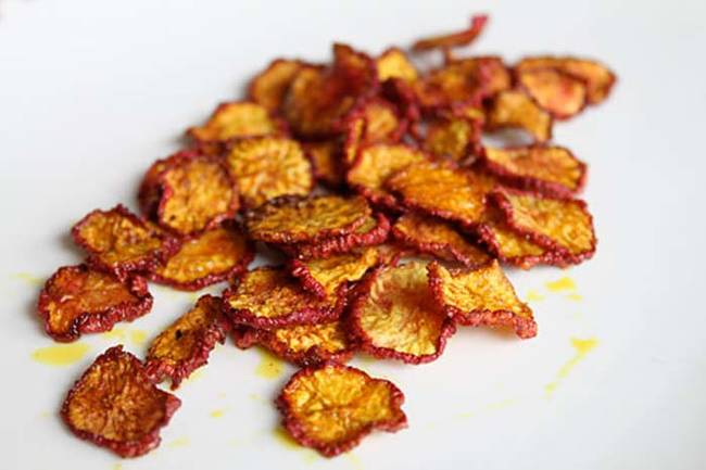 2. Radish Chips: Peppery, crunchy, and oh-so-rad, Radish Chips are the spicy plot twist your snack routine needs.