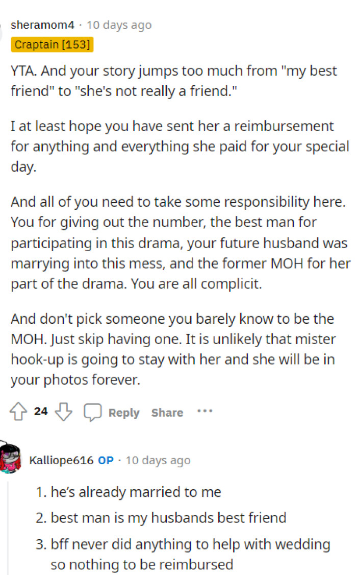 It seems like OP already made a decision, and people trying to get her to change it or just see the 'problem' aren't in luck because she's not changing.