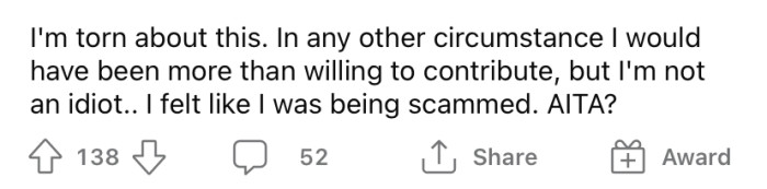 The OP texted his friend back saying, 