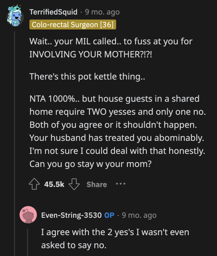 The least her husband could have done was consult OP before moving his brother's family into their home.