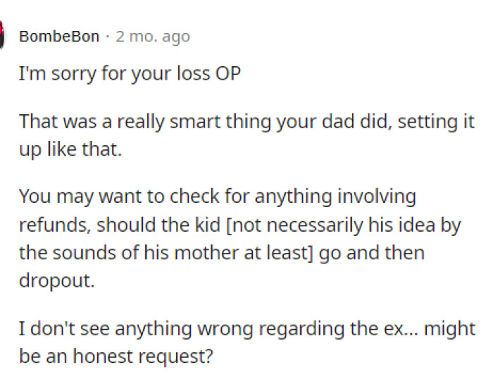 We hope that OP gets the money to whom it belongs and that they use it for the intended purposes.