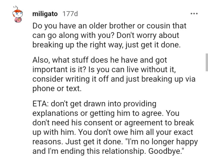 Don't get drawn into providing explanations