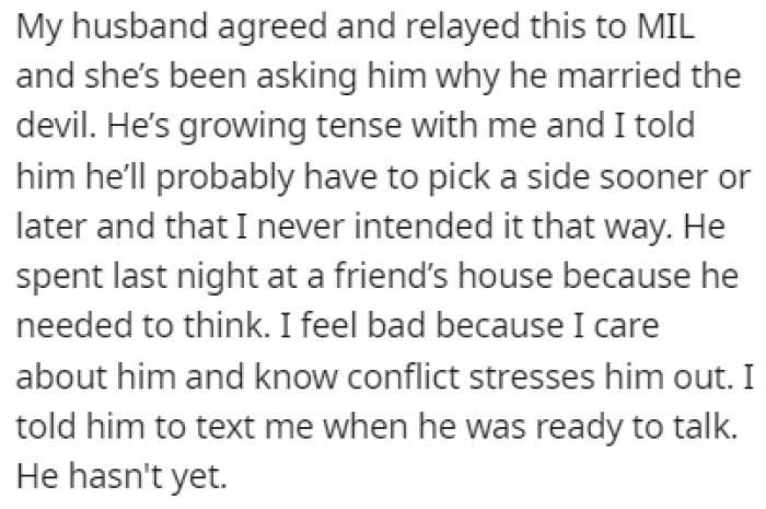 The Husband Relayed This to His Mother, Who in Return Asked Him Why He Married the Devil