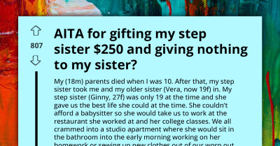 Redditor's Sister Leaves Step-Sister's Birthday Party Early After Seeing His Unfair Birthday Present