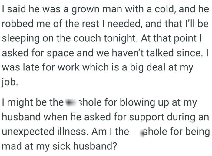 The OP seeks to know if she's an AH