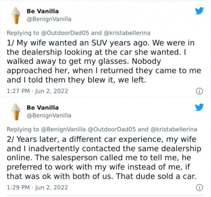 29. Two vastly different experiences