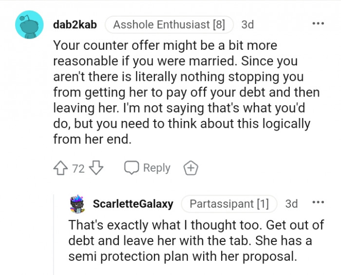 You need to think about this logically from her end