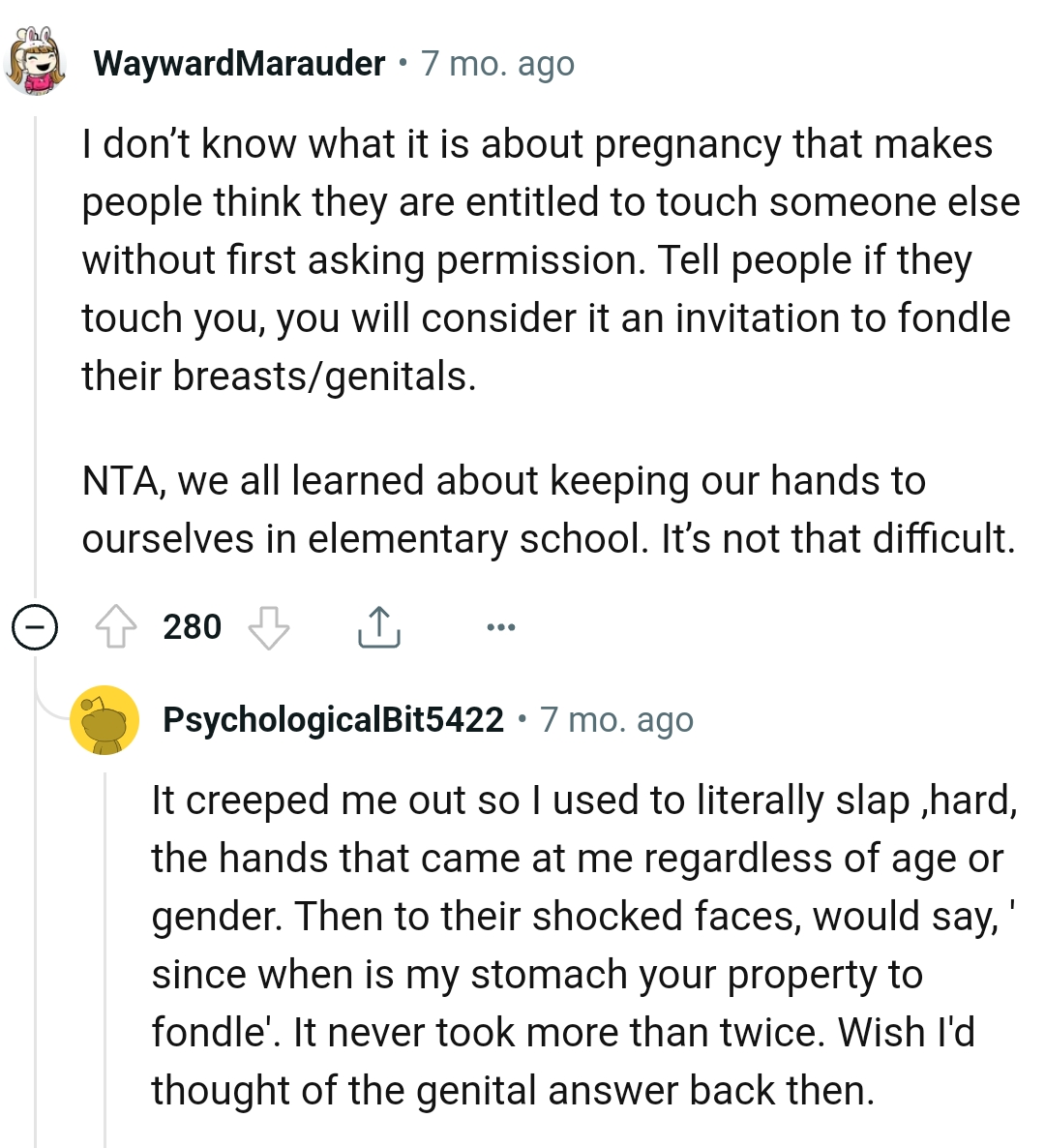 You're Not Entitled to Touch Someone Without Their Permission