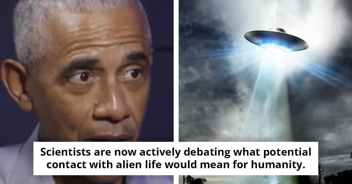 Barack Obama clarifies his comments about the existence of aliens following widespread excitement.