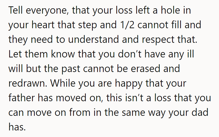 A step and a half can't fill heart-shaped holes. It's time for everyone to respect the math of loss: addition won't solve it.