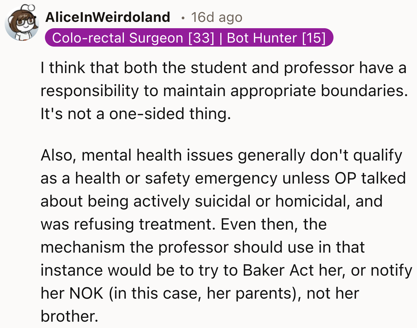 Both Students and Professors Need To Keep Within Boundaries