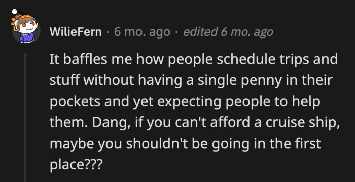 But you see, it's the only thing that kept her going these past few months!