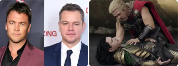 33. Luke Hemsworth and Matt Damon both appeared as actors playing Thor and Loki in Thor: Ragnarok.