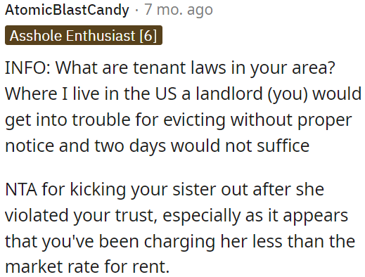 OP's sister violated her trust.