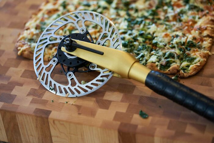 "A Bike-Themed Pizza Cutter I Made"