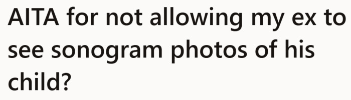 What sounds like a request for keepsakes quickly becomes a question of boundaries and past behavior.