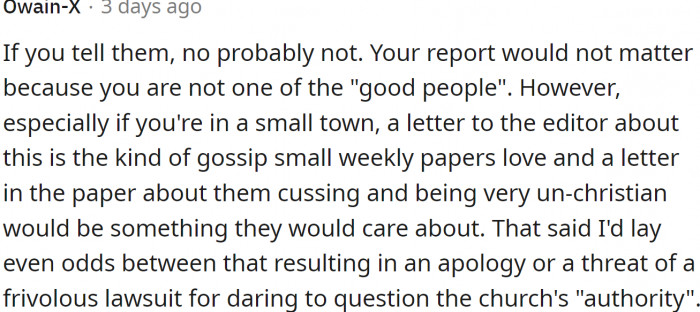 OP is not one of the 