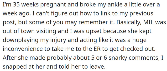 OP explained her complicated relationship with her MIL: