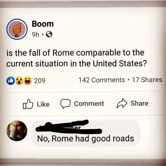 4. Rome had good roads