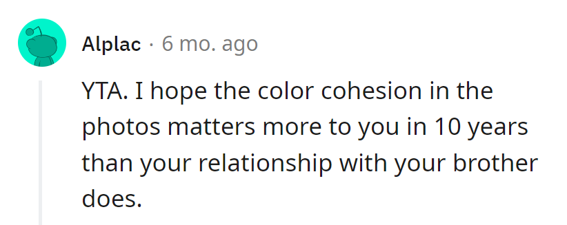 We hope that was worth it, OP. (Not!)