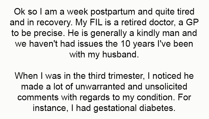 OP starts - My FIL is a retired doctor, a GP to be precise