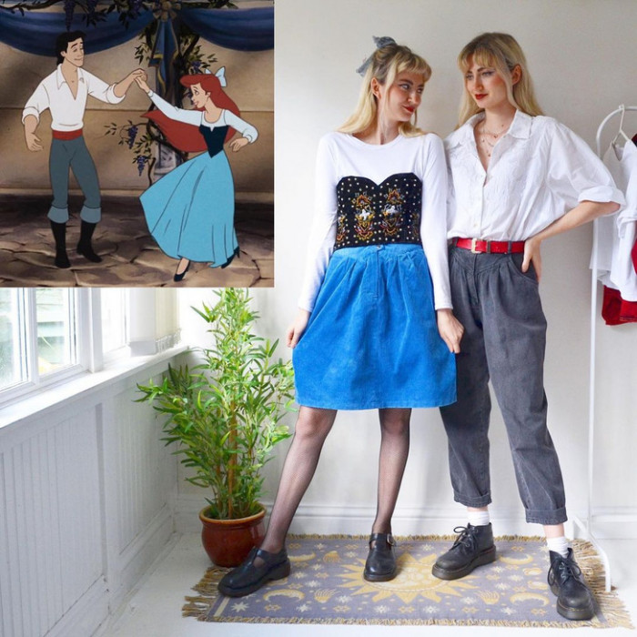 3. Ariel and Prince Eric from The Little Mermaid