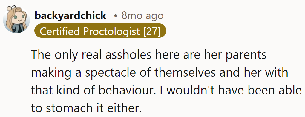 Her parents steal the spotlight, turning gatherings into dramas. No wonder he's feeling queasy.