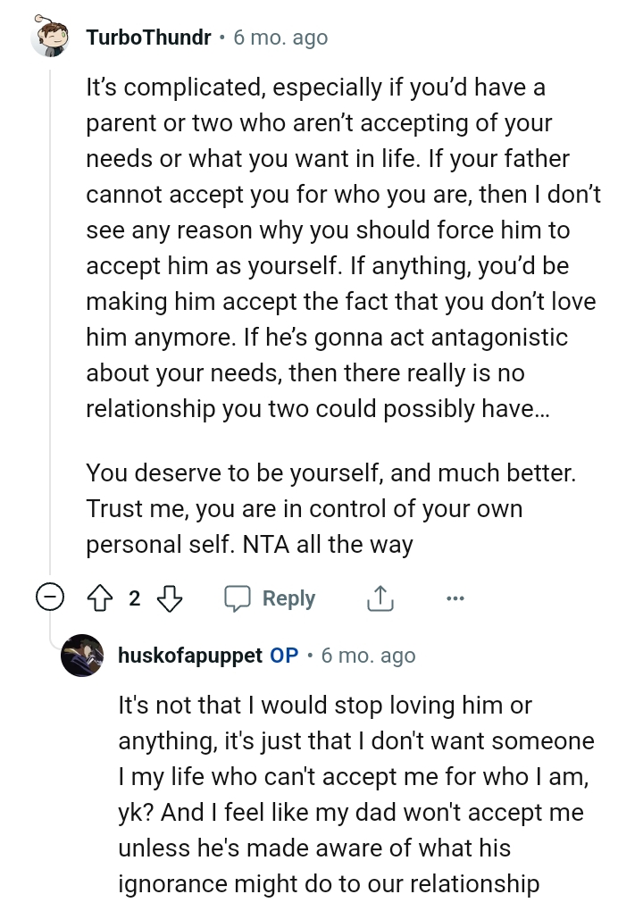 There's No Relationship They Could Possibly Have If the OP Is Rejected