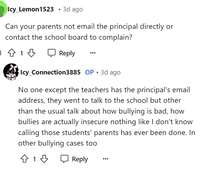 Everything just sounds so strange here in this school and the way they handle things.