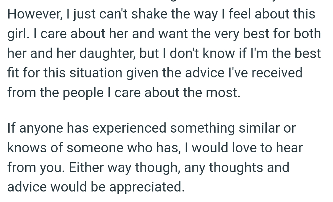 The OP doesn't know if he's the best fit for this situation