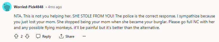 The police is the correct response