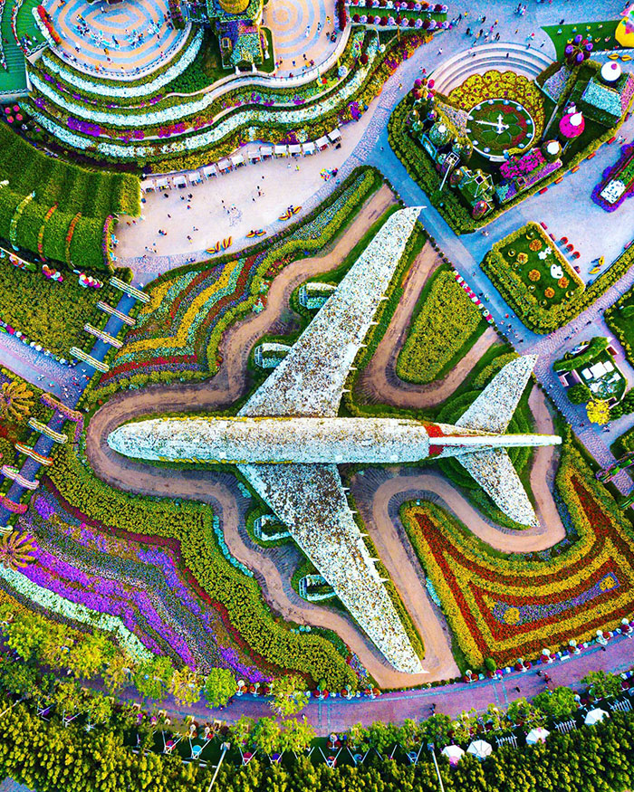 27. A Miracle Garden Just Wouldn't Be Complete Without The Installation Of An Actual A380 Covered With 5m Flowers. Welcome To The World's Largest Botanical Garden In Dubai