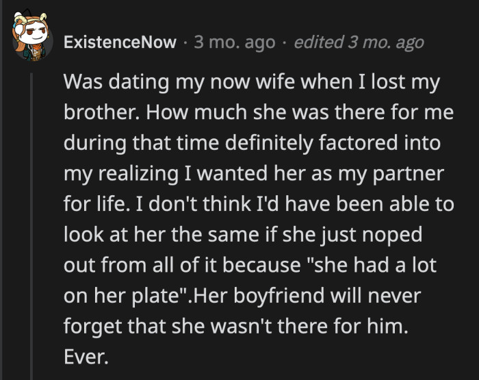 Her opinion of her is forever changed after this choice