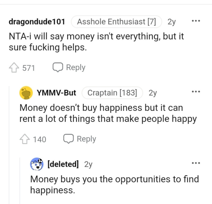 Money Doesn't Buy Happiness, but It Can Rent a Lot of Things