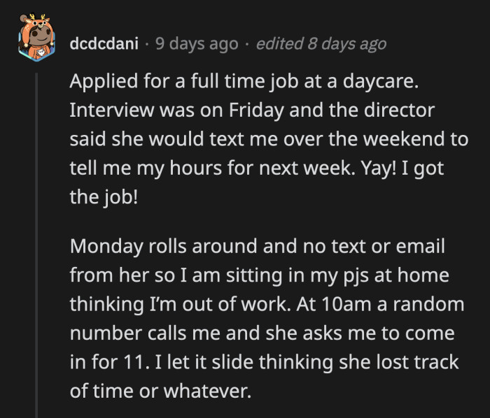 28. A true sign of great management!