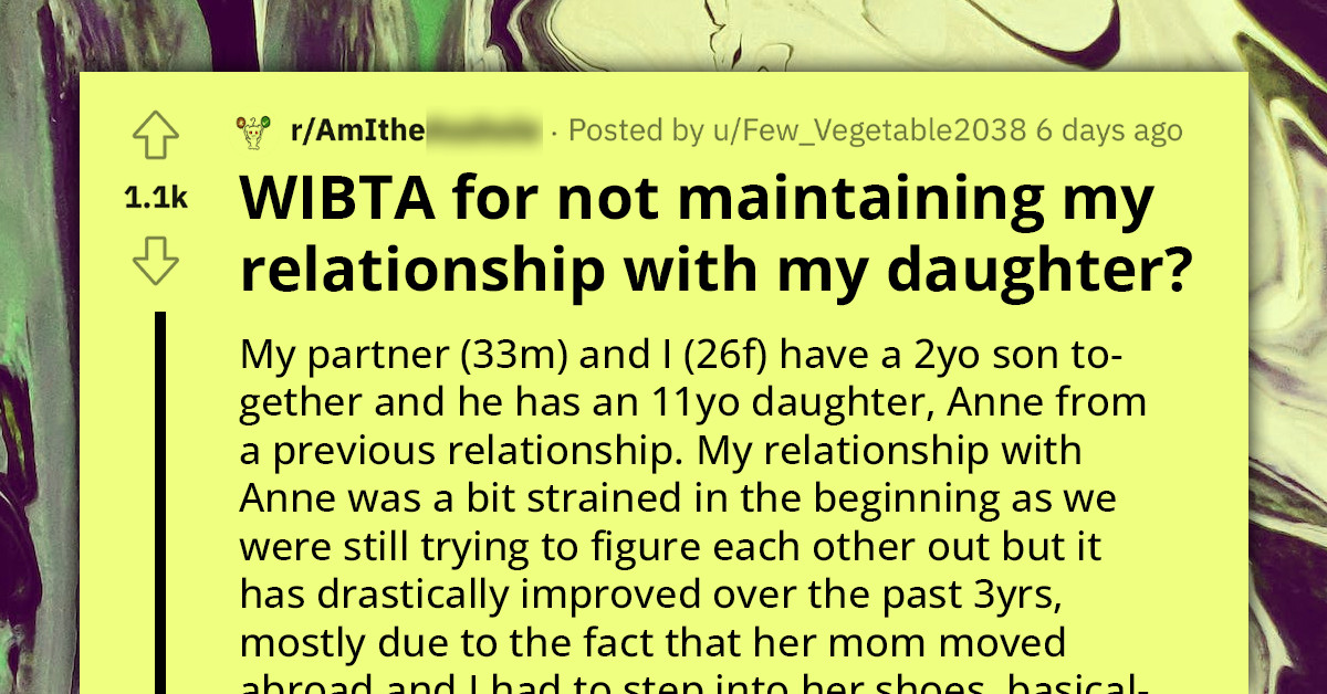 Mom Contemplates Withdrawing From Parenting 11 Y.O. Stepdaughter Due To Strained Relationship, Wonders If That's The Right Thing To Do