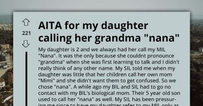 Sister-In-Law Demands A Toddler Rename Her Grandma To Protect Another Child’s Feelings