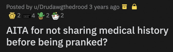 OP Voluntarily Checked into a Mental Hospital to Protect Himself Because He Was So Scared That His Medications Stopped Working