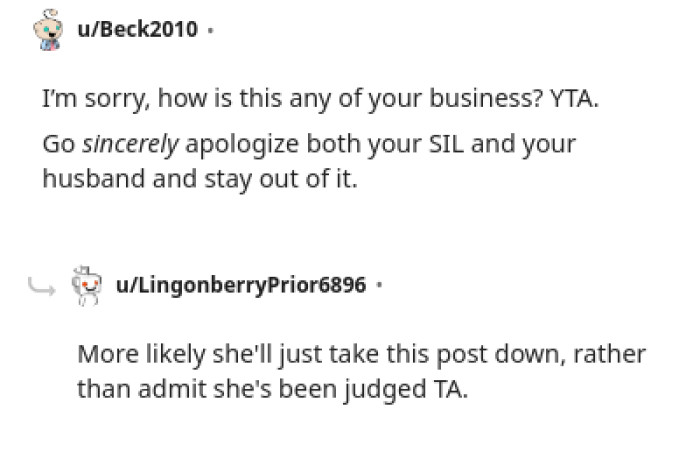 The OP Should Go and Apologize