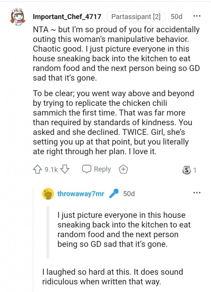 You went above and beyond