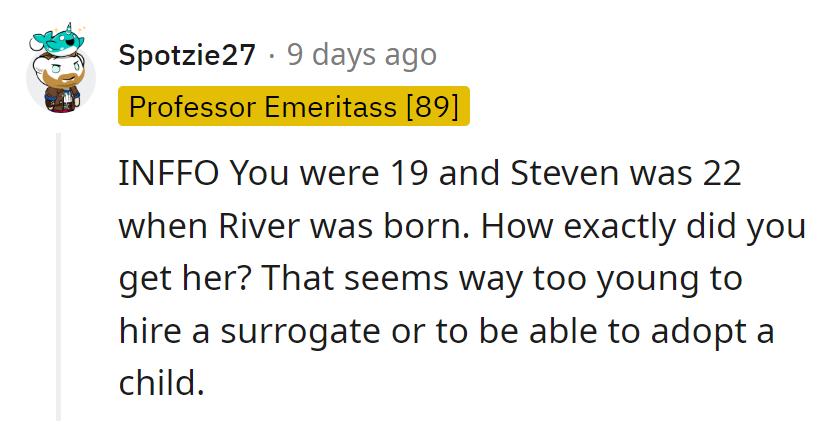 Ah, the wonders of biology and the miracles of math! Some stories start with unexpected plot twists, don't they?