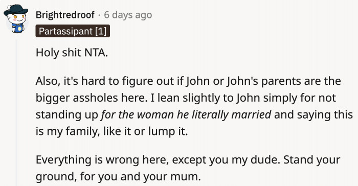 OP Was Dubbed as NTA Here and Was Reassured That He Wasn’t in the Wrong