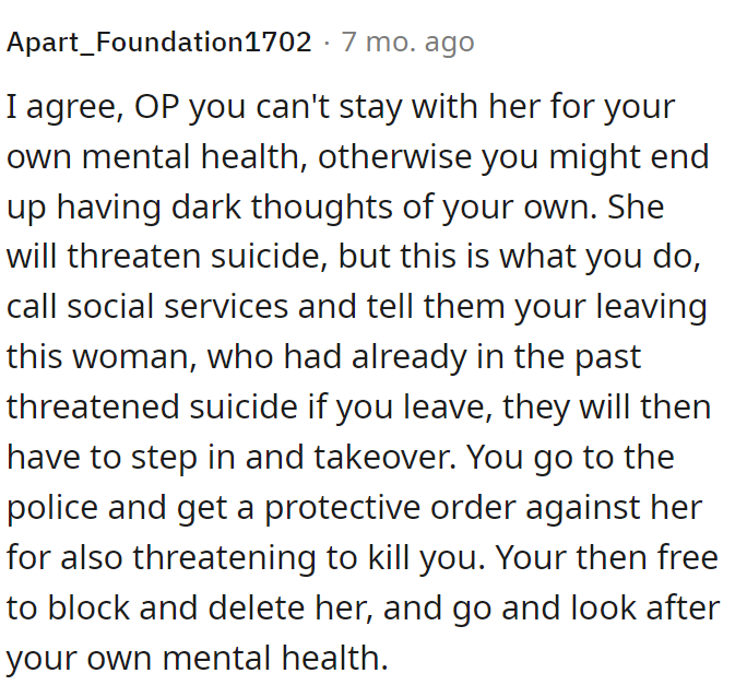 OP might end up having dark thoughts of his own.